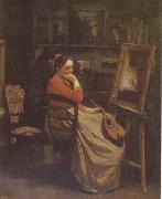 Jean Baptiste Camille  Corot The Studio (mk09) oil painting picture wholesale